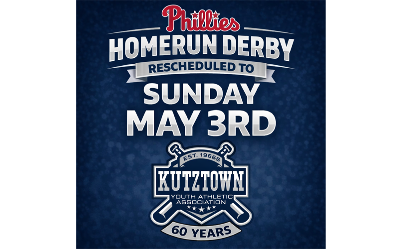Phillies Homerun Derby Rescheduled - Sunday May 3rd